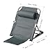 Lifting Bed Backrest, Portable Folding Sit Up Back Rest with Head Pillow, Multifunctional Support Chair for Patients Pregnant Women Elderly, Change Angle of Backrest (Blue Stripe)
