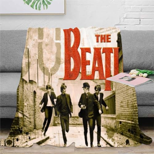 CHEWYZ Couverture Polaire Chaude en Flanelle The Beatles pour canapé, Chambre à Coucher, Voyage, Enfants, Couverture Polaire Moelleuse en Microfibre – Douce et légère 100x130cm - Les Beatles, Paul McCartney, John Lennon, RIngo Starr, George Harrison CHEWYZ Couverture Polaire Chaude en Flanelle The Beatles pour canapé, Chambre à Coucher, Voyage, Enfants, Couverture Polaire Moelleuse en Microfibre – Douce et légère 100x130cm – Image 4