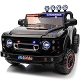 Hikiddo 24V Kids Ride on Police Car 2 Seater, Electric Ride on Toy Truck