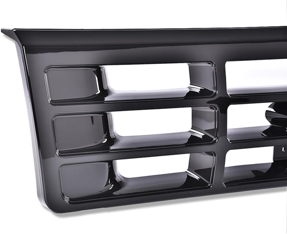 ANDPLAY Front Bumper Grille Compatible with Ford F150 F250 1992-1996 Black F4TZ8200A, FO1200173, F2TZ13064D, FO2512130, F2TZ13064C, FO2513131