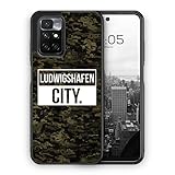 MUNIQASE Ludwigshafen City Camouflage - Silikon Hülle für Xiaomi Poco F3 - Motiv Design Deutschland Militär - Cover Handyhülle Schutzhülle Case Schale