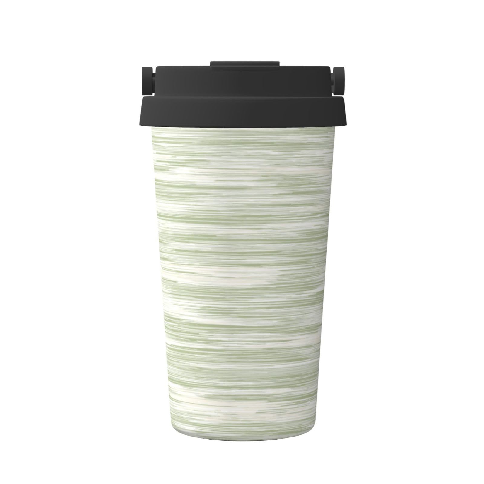 Taza de café aislada térmica Green Dry Brush para agua fría y caliente