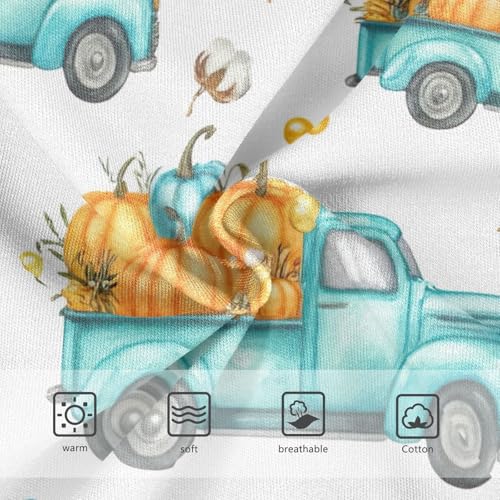 Girls Underwear Toddlers 2t Cotton Little Girl Panties Stylish Briefs Underpants Vintage Trucks Pumpkins White3