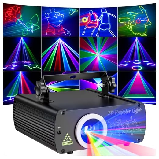 Ehaho Luces Discoteca L2600 | 3D RGB Animación Luz Discoteca para Casa,Luces DJ con Mando a Distancia | Musik Sonido Activado | Iluminación de Escenario con DMX512 para Fiestas,Halloween,Bar,Club,Rave