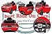BEST RIDE ON CARS Dodge Challenger, Kids Electric Car 12v Battery Powered Electric Vehicle, Kids Ride-On Toy with LED Lights, Radio, Bluetooth, Remote Control, Red, Large