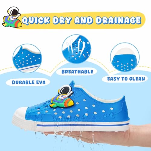Image of FUNCOO PLUS Toddler Sandals for Boys Girls Kids Summer Quick Dry Sneakers Pool Beach Swim Water Shoes for Children