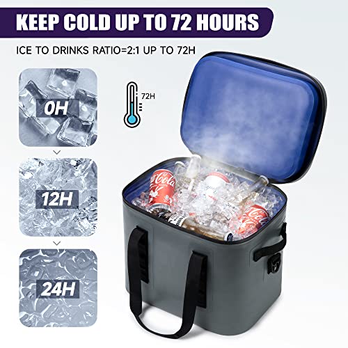 Beeagle Soft Cooler 30 Cans Cooler Bags Insulated 100% Leak Proof Waterproof Beach Cooler Portable Lightweight Camping Cooler Soft Ice Chest #TOP2