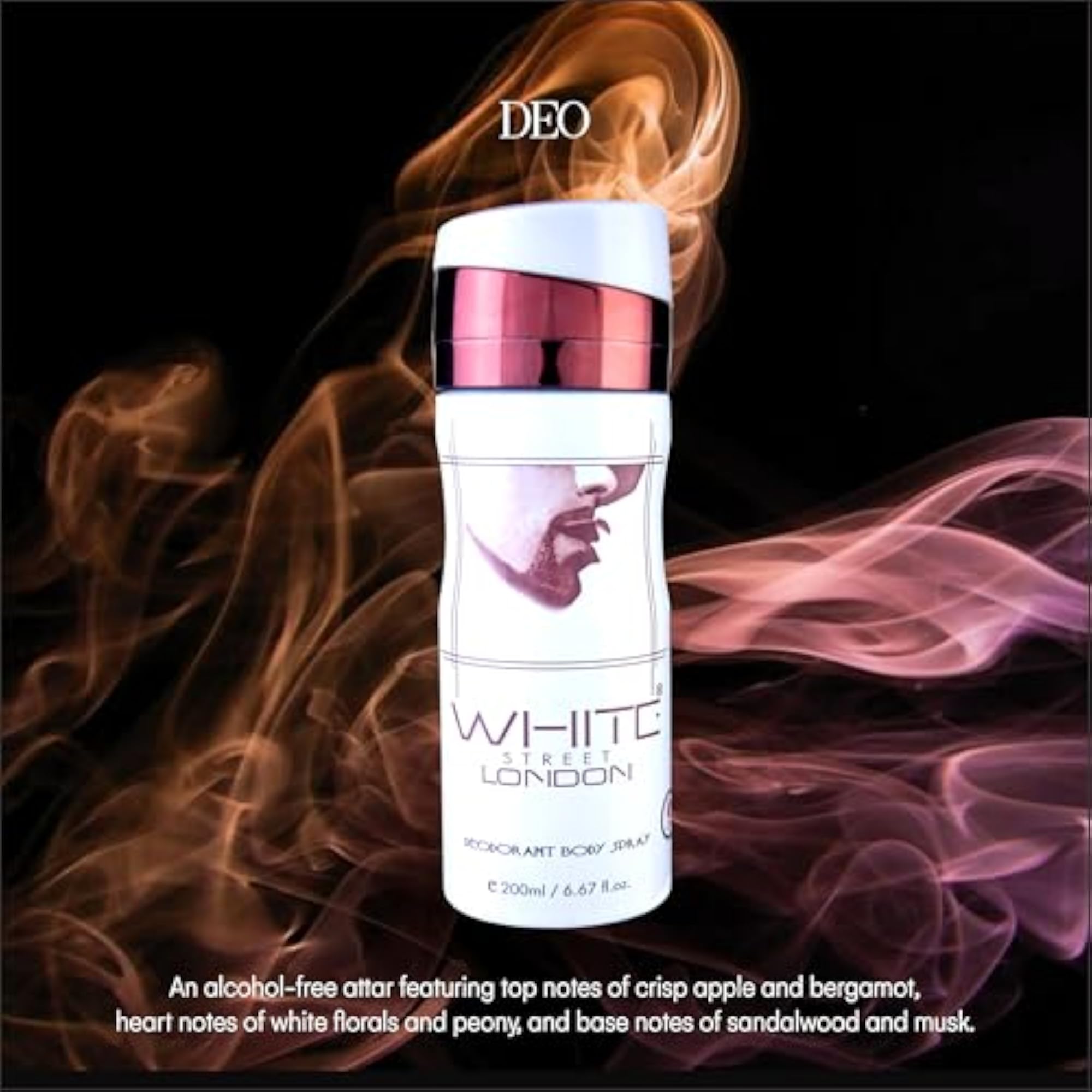 White Street London Unisex Deodorant Body Spray, 200ml