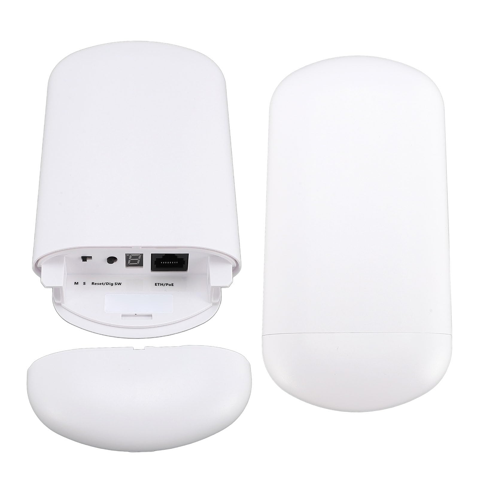 Pont sans Fil WiFi 5,8 GHz, Pont sans Fil Point à Point CPE Extérieur, Longue Portée jusqu'à 1,5 Km, étanche IP65, Pont sans Fil avec Adaptateur PoE 24 V et Antenne à Gain élevé