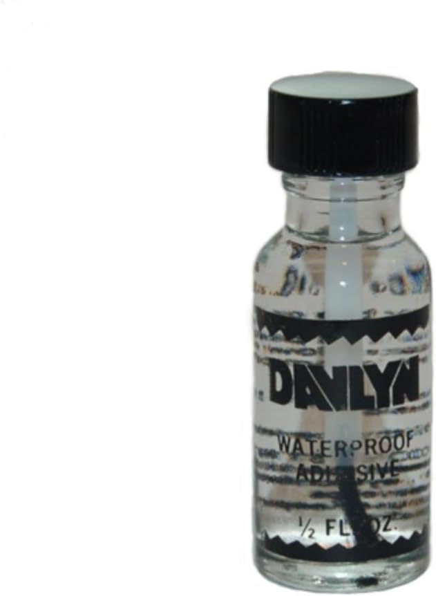 Black Waterproof Adhesive for Wig and Toupee, Clear Liquid Adhesive Wig Glue for Lace Front or Polyurethane, Sweat Proof and Great for Oily Skin