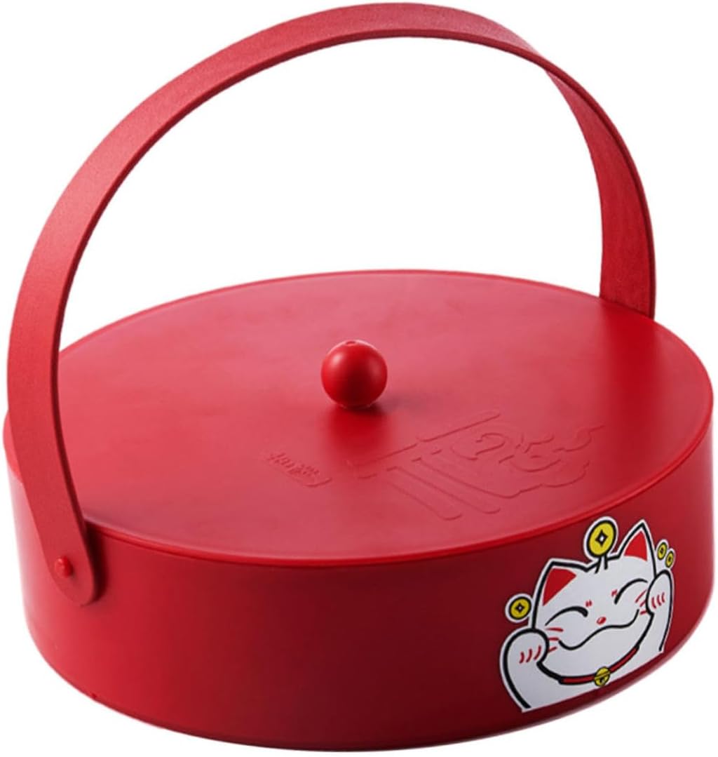 Chinese Style Snack Plate Multi-grid Candy Serving Tray Dried Fruit Box Storage Lunar New Year Present