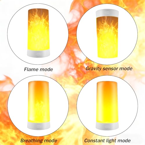 Lampe LED flamme vacillante rechargeable USB avec télécommande - 2