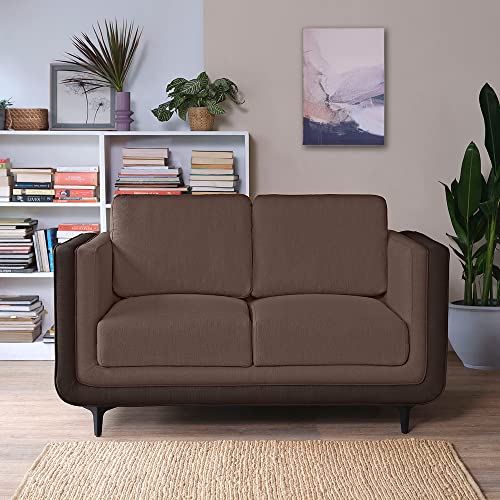 Image of Sleepyhead Mojo - 2 Seater Dual Tone Luxury Sofa (Fabric, Crazy Brown)