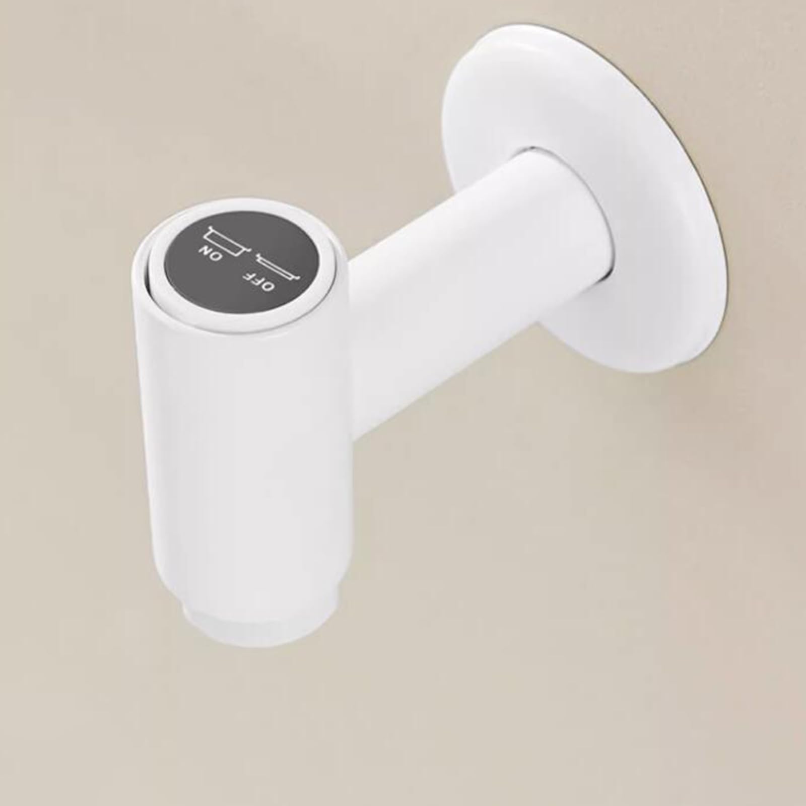 Robinets de salle de bains muraux eau froide robinet d'évier laiton blanc