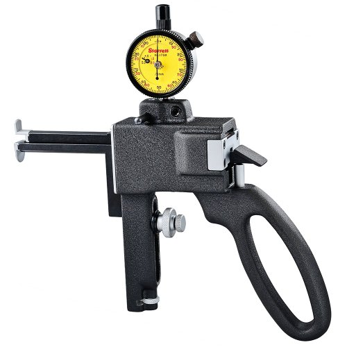 Starrett 1175MZ Caliper Gauge, Nib Style Jaw, Yellow Face, 9.5-150mm Range, 0.01mm Resolution