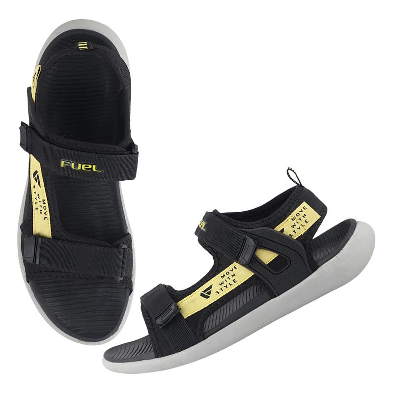 FUEL Sandals & Floaters for Men & Boys Comfortable & Lightweight Dailywear, Anti-Skid Flexible & Breathable for Running, Walking Stylish Casual Sandal For Gents (Power-02) (B0CTZZYNPY) Amazon Price History, Amazon Price Tracker