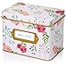 Jot & Mark Recipe Card Gift Box, 25 4x6 inch Cards, 14 Dividers, Decorative Tin Box
