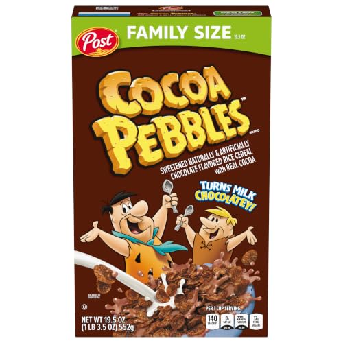 Cocoa PEBBLES Cereal, 19.5 oz Family Size