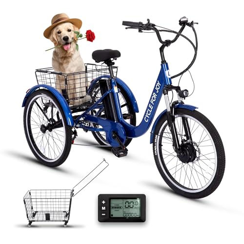 RegalRider Electric Tricycle for Adults, 7-Speed Electric Trike with 48V