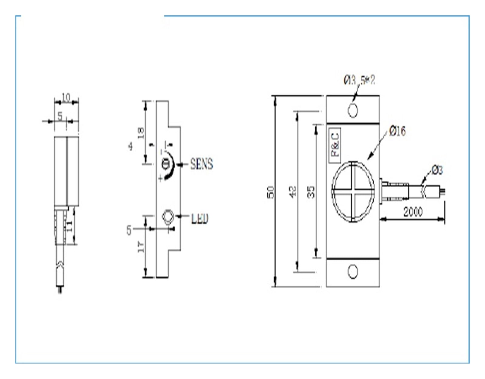 Wasserstandsensor, Quadratischer kapazitiver Näherungssensor for Wasserpräsenz DC 24 V 10 mm for den Langzeitgebrauch