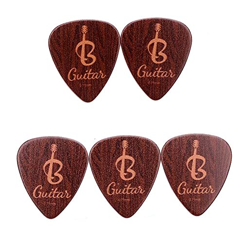 CRGANGZY Lot de 5 médiators en bois pour guitare électrique, acoustique ou basse, 0,71 mm - Les Beatles, Paul McCartney, John Lennon, RIngo Starr, George Harrison CRGANGZY Lot de 5 médiators en bois pour guitare électrique, acoustique ou basse, 0,71 mm