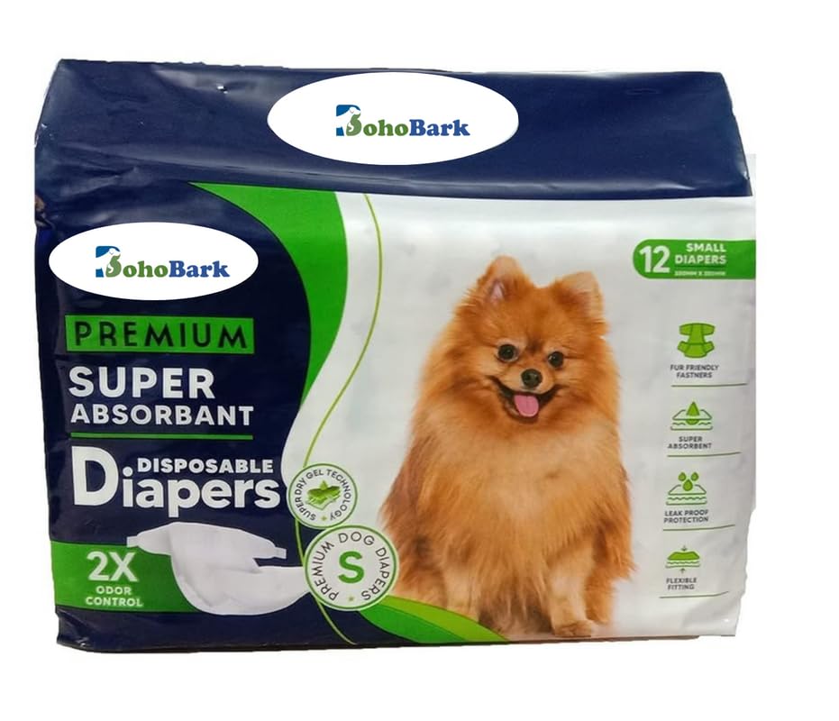 BohoBark Female Pet Dog Sanitary Disposal Panty Diaper Brief Size S - Colour White dots (B0CD42LJG1) Amazon Price History, Amazon Price Tracker