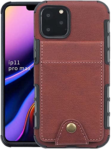 Étui à rabat KANUZ iPhone 13 cuir marron finitions premium TPU