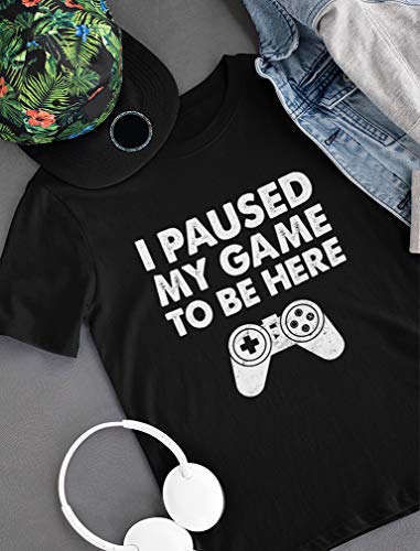 Tstars I Paused My Game to Be Here T Shirt Boys - Funny Gamer Shirts for Kids - Youth Gaming Gift for Videogame Lovers4