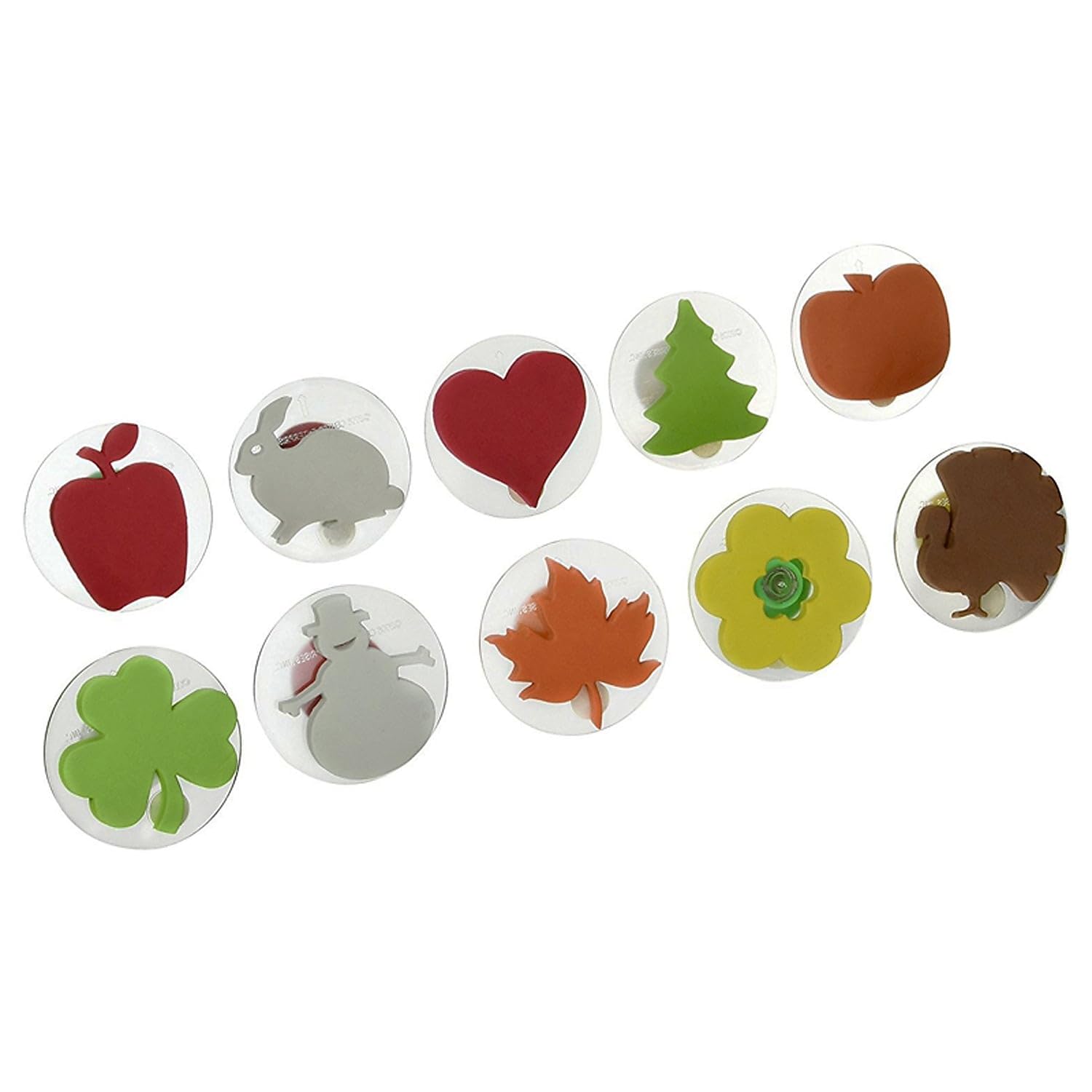 READY 2 LEARN Giant Stampers - Holiday Shapes - Set of 10 - Easy to Hold Foam Stamps for Kids - Arts and Crafts Stamps for Displays, Posters, Signs and DIY Projects
