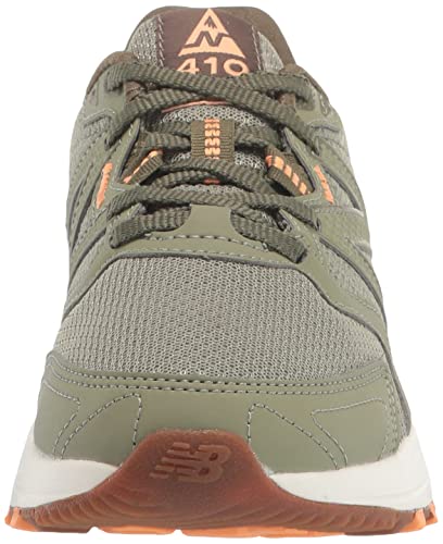 New Balance Women's 410 V7 Trail Running Shoe, Camo Green/Orange, 9 #TOP1