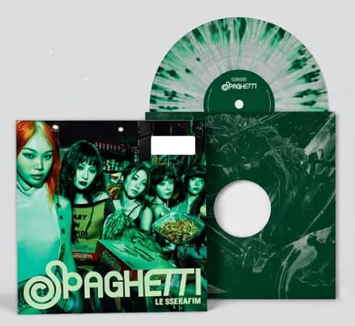 Album Art for Spaghetti - Green Splatter w/ Photocards & Lyrics Sheet Vinyl, LP by LE SSERAFIM