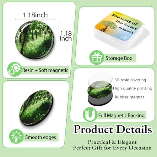 16 Imanes Decorativos de Resina para Refrigerador miniatura 4