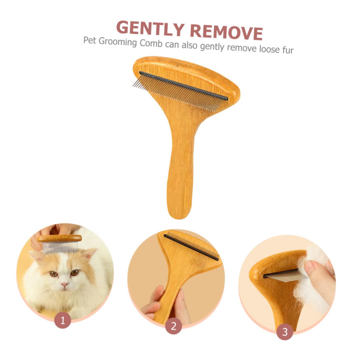 Angoily 3stücke Pet Comb Kamm Für Hunde Katzen Entfilzungsbürste Für Mittellanges Fell Hautfreundlich Für Haustierpflege Und Massagen