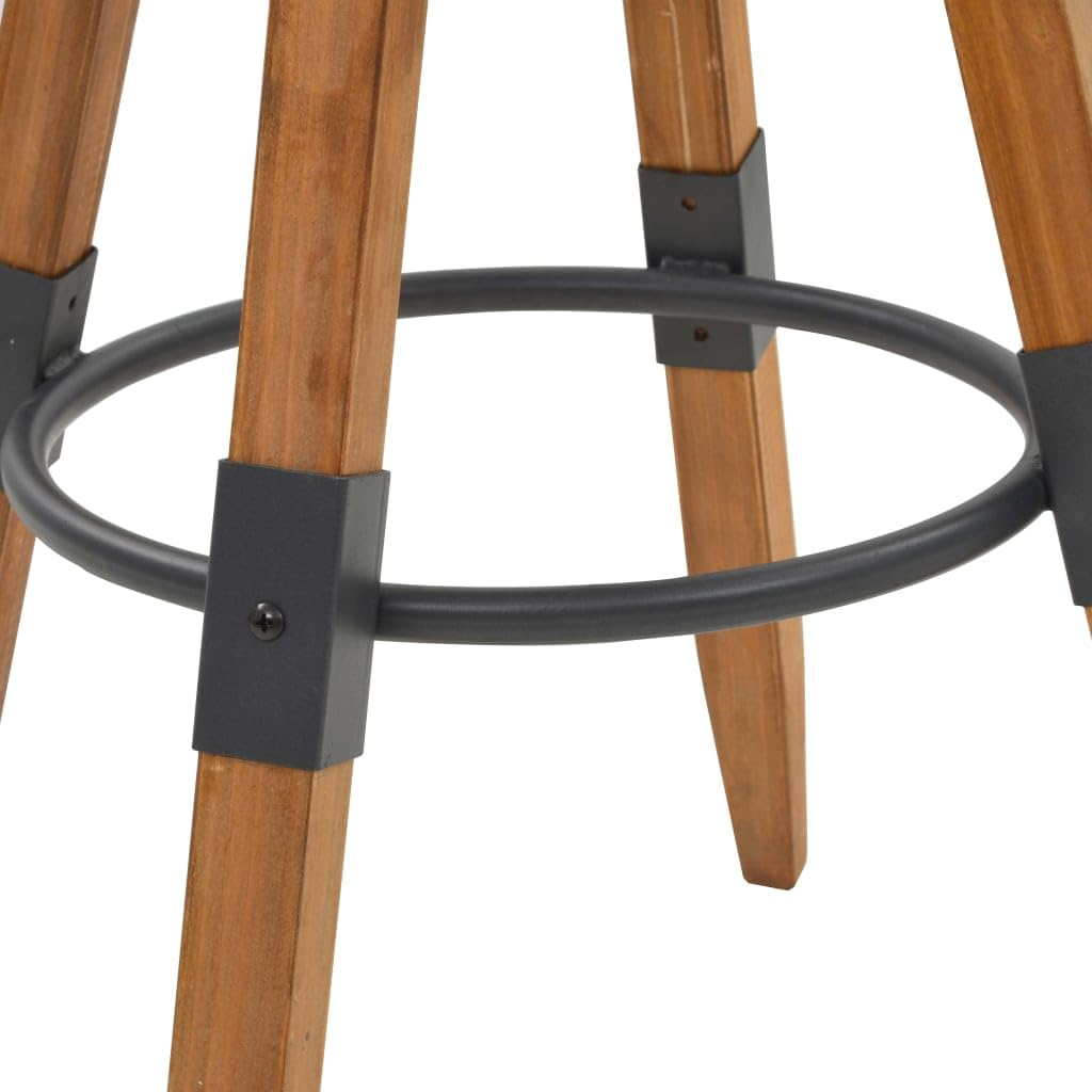 vidaXL 2X Taburete Bar 53,5x53,5x79 cm Madera Abeto Asiento Banqueta Cocina