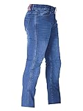 EndoGear Motorcycle Jeans Silver Stone Built with Kevlar® CE Certified Class A Pants for Men with CE Armors (Blue, W42xL32)