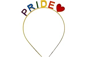 Pride Day Headband: Rainbow Letters PRIDE for Festive Celebrations