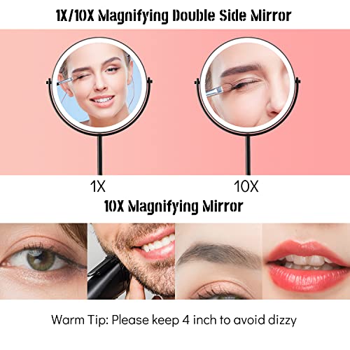 Espejo para Maquillaje Redondo con Luz 8 Pulgadas miniatura 3