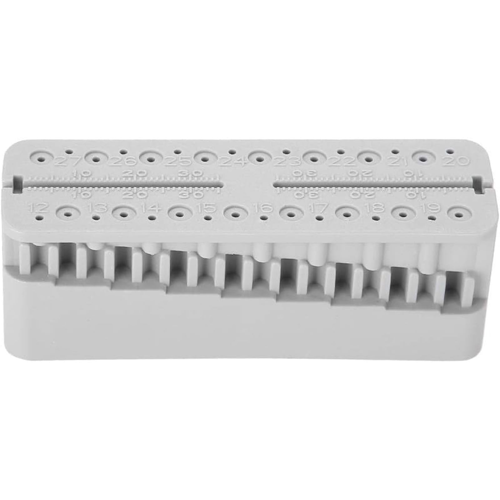 3pcs Supporto per Strumenti di Misura Endodontici Dentali Blocco di Lime Endodontiche Autoclavabili Righello per Strumenti di Misura(Color:Grigio)