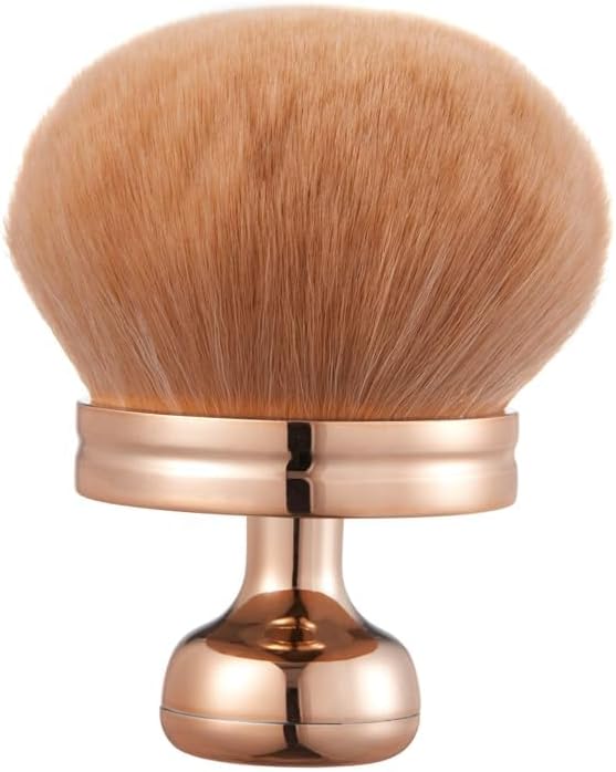 Extra Large Rose Gold Self Tanning Blend Brush, 3 Inch WidthProfessional Kabuki Powder, Foundation, Blusher, Bronzer, Self-tanner Face and Body Brush