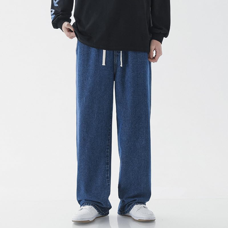 Men's Denim Pants Summer Lightweight Drawstring Waist Jeans3