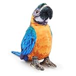 Zappi Co - Children's Realistic Soft Cuddly Plush Toy Animal - Perfect Playtime Companions for Children with Lifelike Detail featured Tiktok (28cm Length) (Blue Yellow Macaw Parrot)
