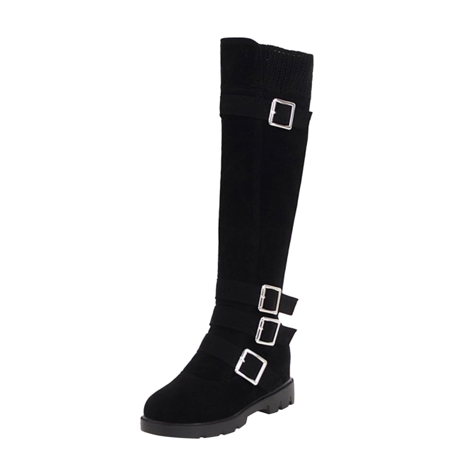 Tronchetti Donna Invernali Eleganti Slip On Scarpe Tinta Unita Comodo Camminata Stivali Scarponcini Calda da Neve Comodi Passeggio