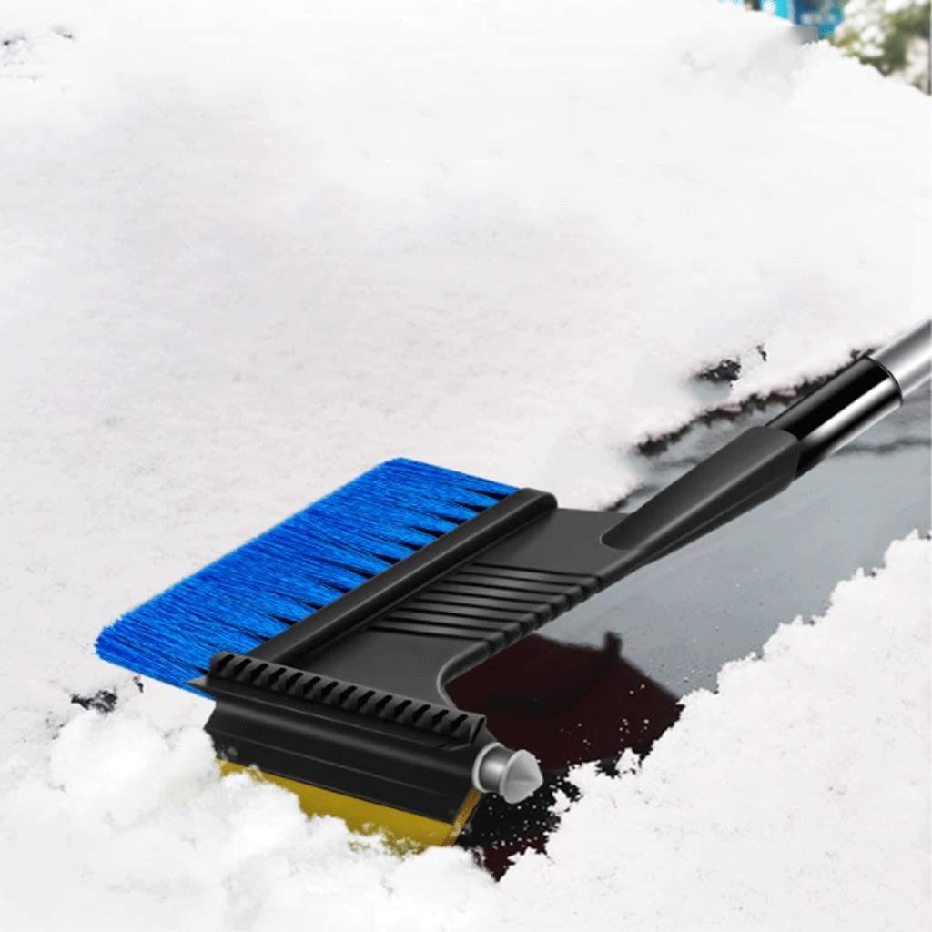 JOCHEN Pala de Nieve Multifuncional, Cepillo quitanieves con cerdas de Nailon y Mango de Esponja Suave, Herramienta Desmontable para Quitar Nieve del automóvil (Color: como se Muestra)