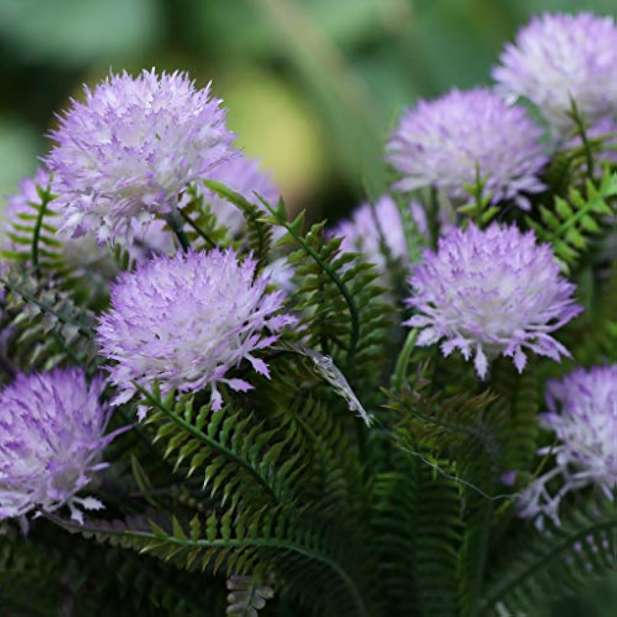 Artificial 5-Head Onion Flower Persian Leaves Grass Home Decor