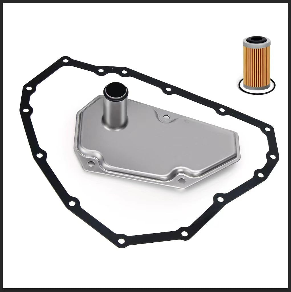 RE0F11A JF015E CVT Transmission Filter Oil Pan Gasket Kit Compatible with Nissan 2013-2019 Sentra 2012-2019 Versa 2014-2019 Versa Note Replacement # 33010-JF015E RE0F11A 19318012