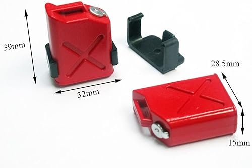 Miniatura 2 de MOHERO Depósito de combustible ABS escala 110 RC para camión 110 Wraith Axial SCX10 EXO AX10 Accesorio Paquete de 2