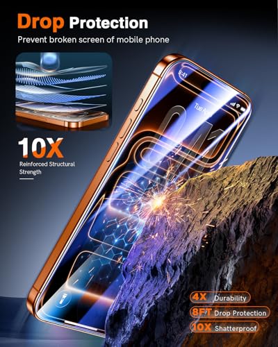 Image of LK 2 Pack for iPhone 17 Pro Max Screen Protector Tempered Glass, Military Grade Shatterproof [Auto Dust-Elimination, 0 Dust & Bubbles] Anti-Scratch, Max Coverge Screen Protector for 17 Pro Max