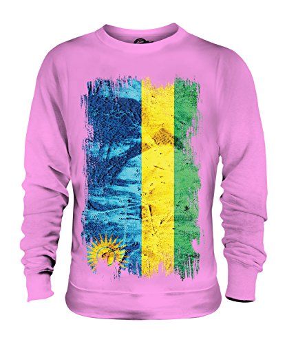 Sweat-shirt Rwanda aux finitions grunge et coupe confort unisexe