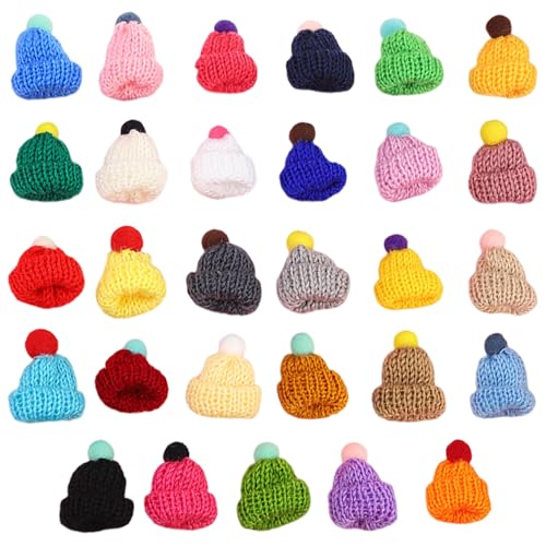 Weihnacht Mini Santa Hats für Handwerk 100pcs verschiedene Farbmini...