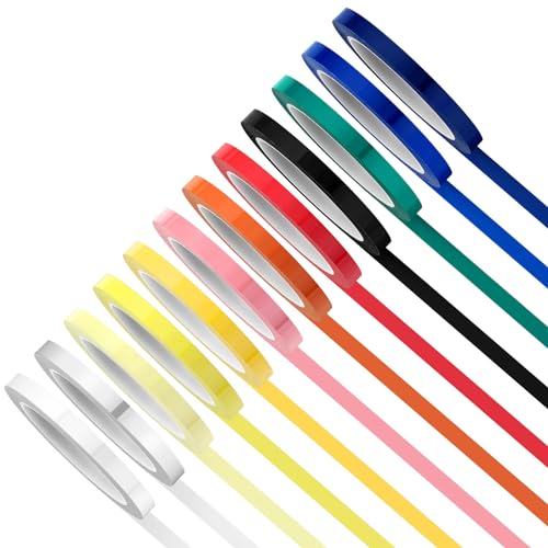 Frienda 12 Rolls Colors Autoclave Tape 216 ft/L x 0.4